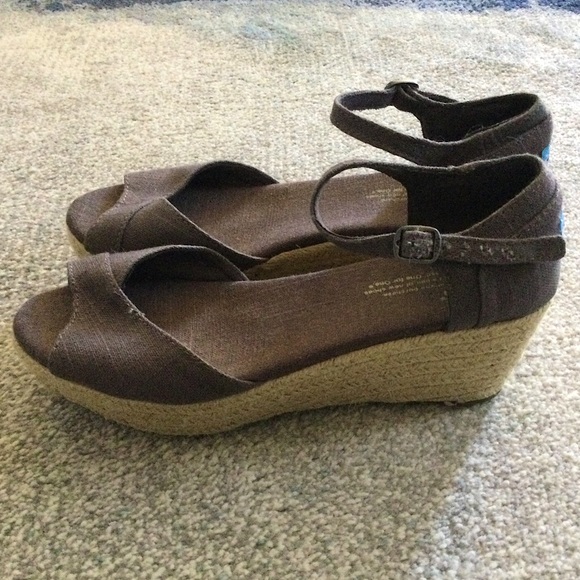TOMS sz. 7.5 Espadrille Wedge Sandal - Picture 2 of 5
